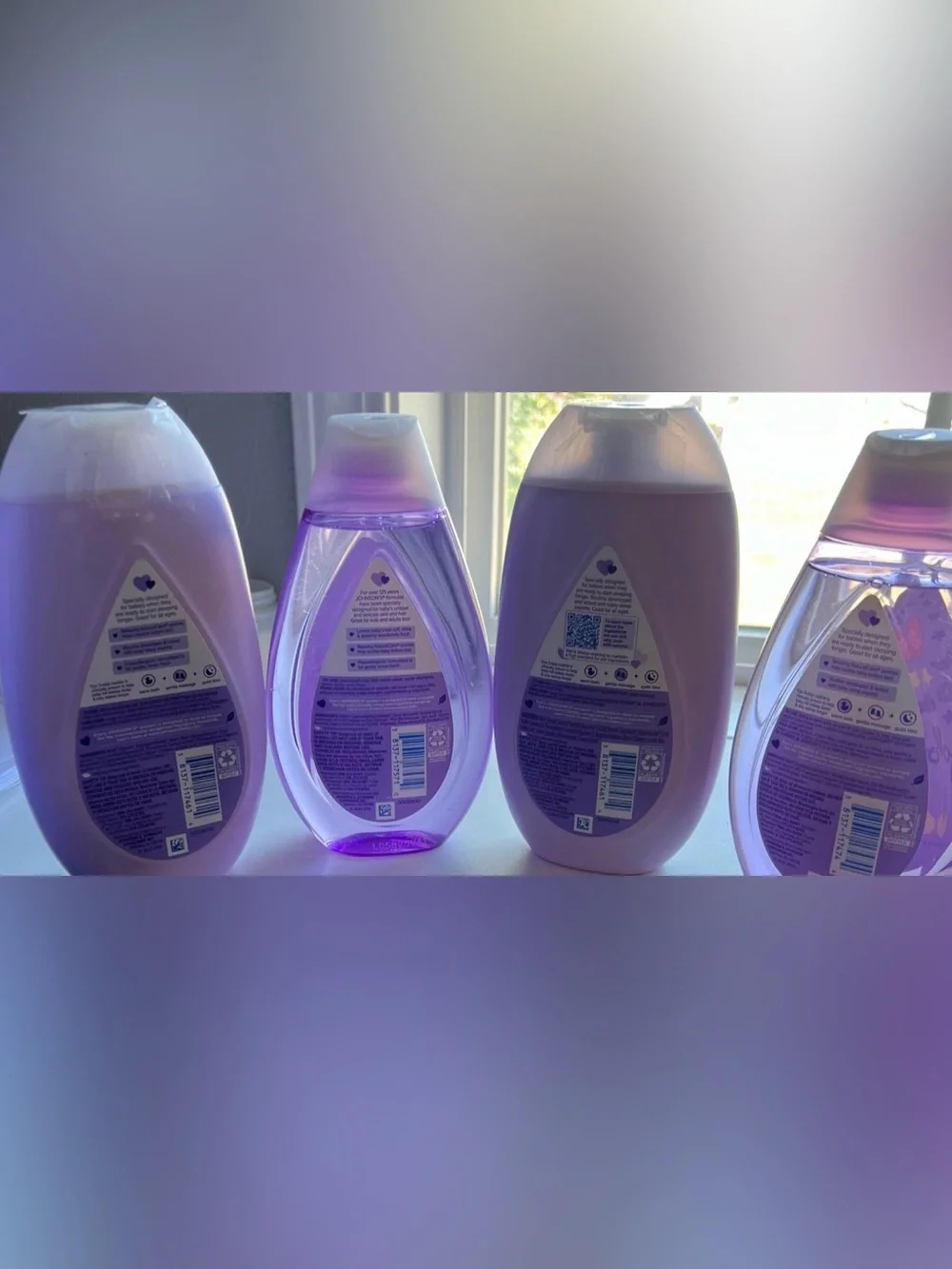 Johnson’s Baby Bedtime Calming Bath, Shampoo & Lotion Bundle Of 4 Bottles Total
